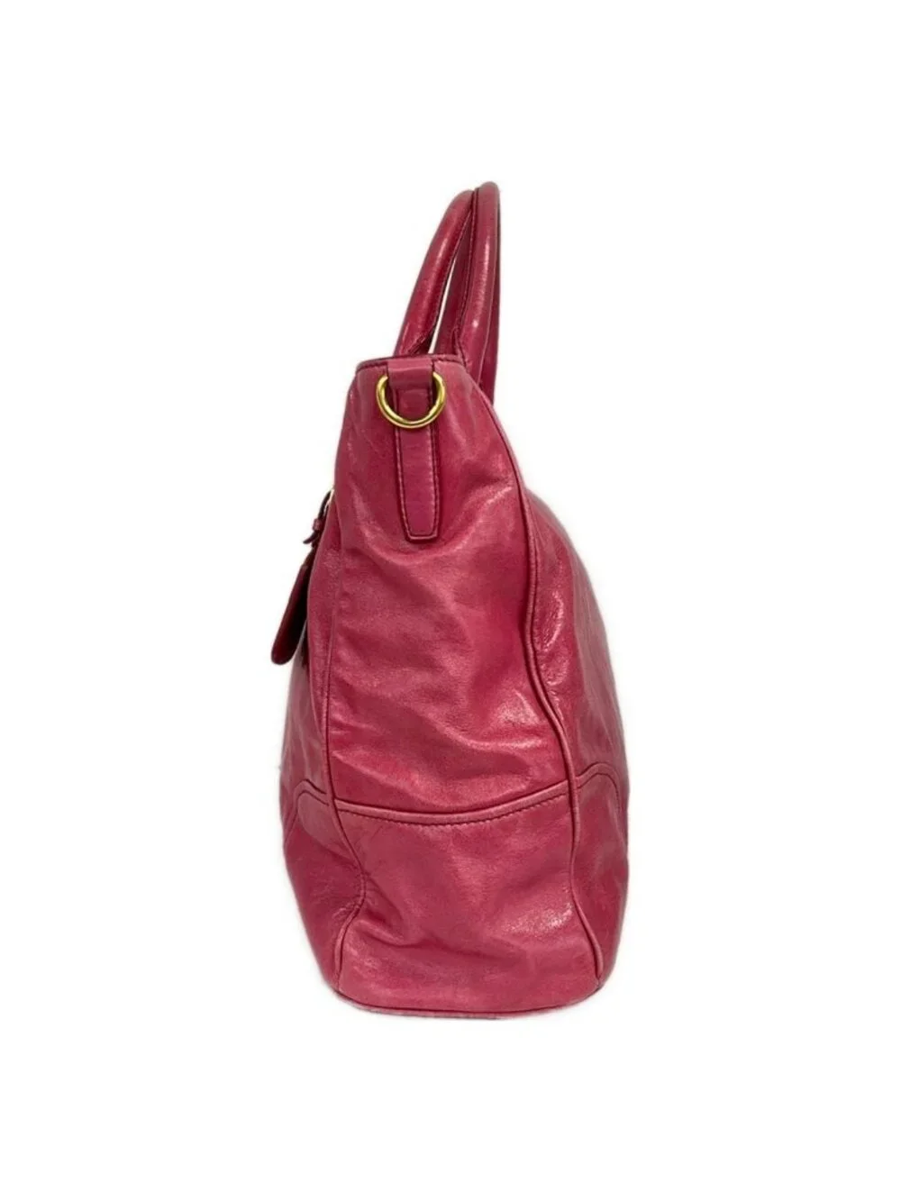 Prada Tote Pink Leather